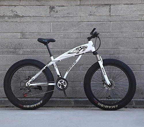 Mountain Bike : 24" / 26" 27-Velocità Mountain Bike, Bike Ruota Neve, doppio freno a disco, forte ammortizzante della forcella anteriore, Outdoor Off-Road Beach bici, (Color : C)