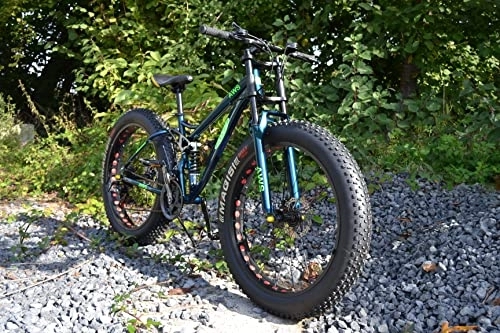 Mountain Bike : 26 pollici AWS Fat Tire Bike Mountain Bike Fatbike a sospensione completa 21 marce