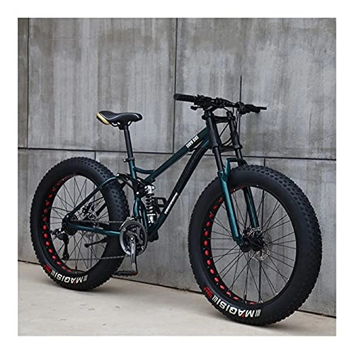 Mountain Bike : 26 pollici ruota 27 velocità Adulto Mountain Fat Bike Bike Velocità Velocità Velocità Bicicletta Bicicletta Off-Road Snowmobile Uomo Guida all'aperto MTB ( Color : Blue Spoke wheel , Size : 7 Speed )