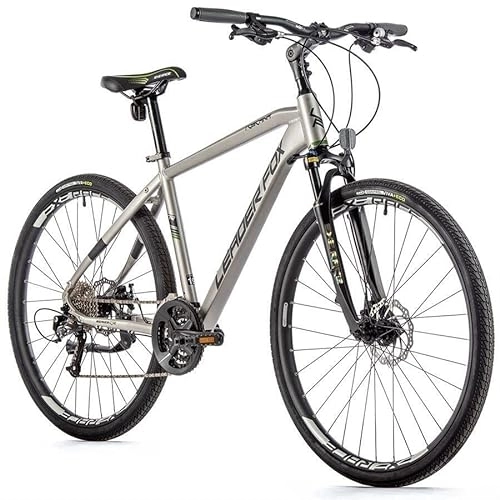 Mountain Bike : 28 pollici in alluminio Crosser Leader Fox Toscana 27 marce, disco Rh 44 cm 2023