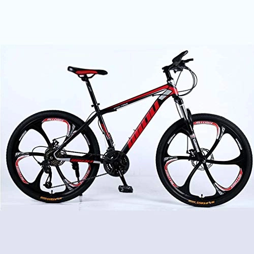 Mountain Bike : Adulti Mountain Bike, Spiaggia motoslitta Biciclette, Doppio Freno a Disco, da 26 Pollici in Lega di Alluminio Ruote Bicicletta, Purpose Uomo Donna Generale, B, 21 Speed