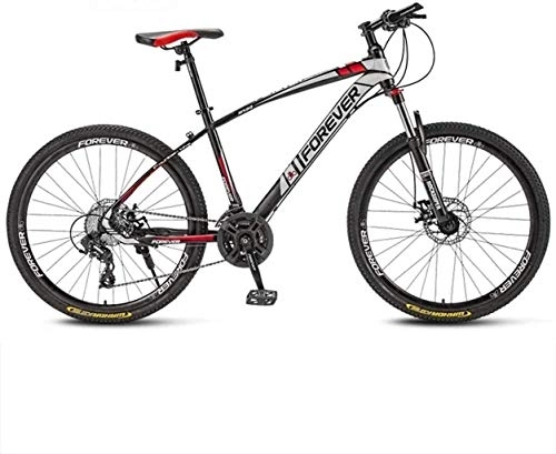 Mountain Bike : AYDQC Biciclette da Montagna da 66 Pollici 21, 24, 27, 30 velocità Mountain Bike 26 Pollici Ruote Biciclette, Bianco, Rosso, Blu, Nero 6-11, 21 fengong