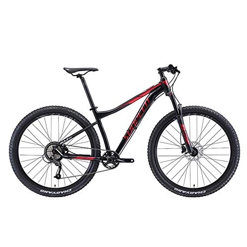 Mountain Bike : AZYQ Mountain bike a 9 velocit, telaio da uomo in alluminio con sospensione anteriore, mountain bike unisex hardtail, mountain bike per tutti i terreni, blu, 27, 5 pollici, Rosso, 29inch