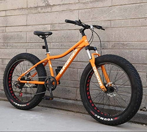 Mountain Bike : AZYQ Mountain bike, motoslitta Hardtail per pneumatici da 26 pollici, telaio a doppia sospensione e forcella ammortizzata per tutti i terreni da uomo S Mountain Bicycle per adulti, Arancione 1, 21Speed