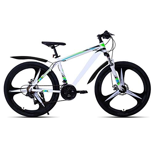 Mountain Bike : berglink 26 pollici 21 velocità in lega di alluminio sospensione Bike, doppio freno a disco mountain bike bicicletta ruota bianca raggi
