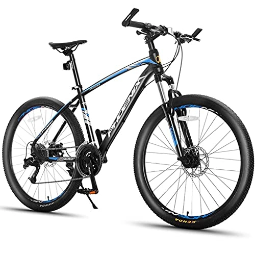 Mountain Bike : Bici Da Corsa Professionale, 27-Velocità Mountain bike, telaio in lega di alluminio, resistente e leggero, freni a doppio disco meccanico anteriore e posteriore 26 pollici ( Color : - , Size : - )