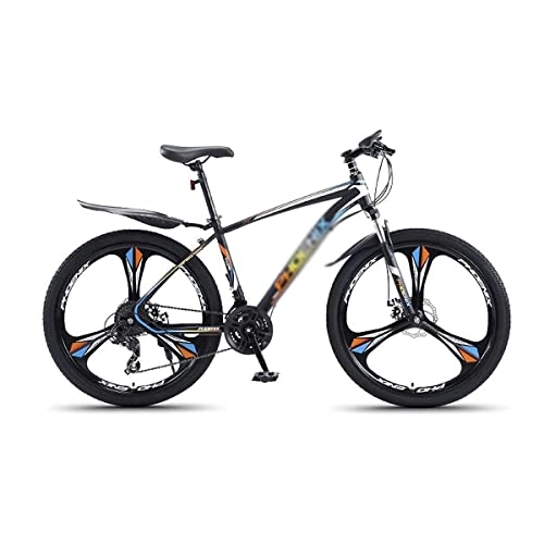 Mountain Bike : Bici da Corsa Professionale, Mountain Bike for Adulti 27.5-inch Wheels Mens / Steel delle Donne di Carbonio Telaio 24 / 27 di velocità con Freni Anteriore e Posteriore a Disco / Arancio / 24 velocità