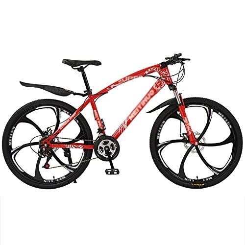 Mountain Bike : Bicicletta for Bambini Mountain Bike for Ragazzi / Adulti 27 Marce Freni a Disco Mountain Bike con Freno a Disco for Uomini e donne / 8563 (Color : Style1, Size : 26inch21 Speed)