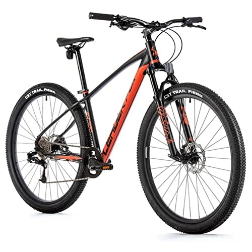 Mountain Bike : Bicicletta Leader Fox Sonora DISC da 29 pollici, 8 marce, nero / arancione Rh41 cm