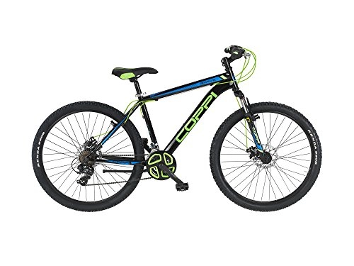 Mountain Bike : Bicicletta Mountain Bike 27, 5'' Shimano TY300 21 velocità COPPI Blu / Arancione Misura 46