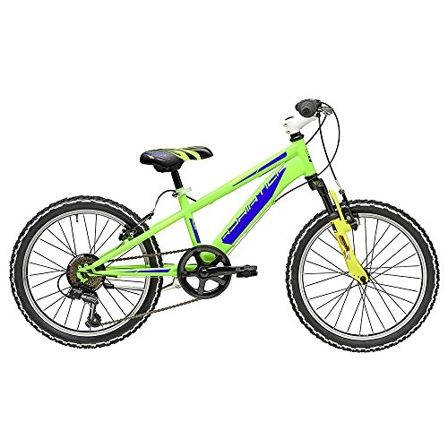 Mountain Bike : Bicicletta ROCK 20" da bambino di Cicli Adriatica con forcella anteriore ammortizzata (Verde - Blu)