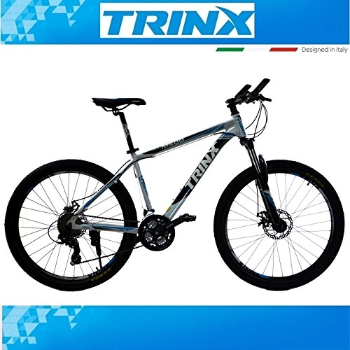 Mountain Bike : Bicicletta trinx M500 MTB 24 cambio Shimano Hardtail Bianco Alu 26 pollici Mountain Bike
