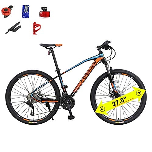 Mountain Bike : Bikes Sport Lega di Alluminio 27.5 Pollici Bici da Strada Unisex Adult 27 velocit Sistema Freni a Disco, B