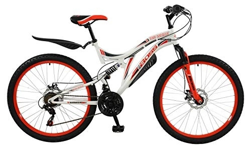 Mountain Bike : BOSS B3260108, Ice White 45, 7 cm Donna, Bianco / Rosso, 66 cm