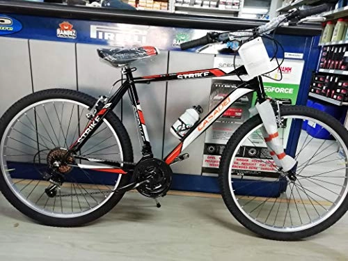 Mountain Bike : Casadei Bicicletta Acciaio MTB 26 Rigida ST26 Strike 18V Shimano, Mountain Bike (Nero Arancio, Ruota 26 / Misura Telaio h50)
