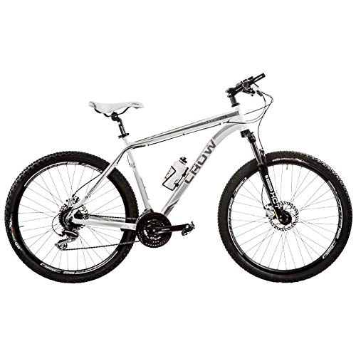 Mountain Bike : Casadei Bicicletta Alluminio MTB 27, 5 Forcella Ammortizzata Regolabile bloccabile Modello : CW275-D Crow ACERA 24V H-Disk Mountain Bike (Bianco, Ruota 27, 5 / Misura Telaio H55 cm)