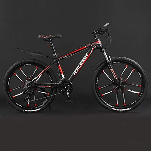 Mountain Bike : CPY-EX 26 Pollici Bici di Montagna della Bicicletta, della Lega di Alluminio, Doppio Freno a Disco, 21 / 24 / 27 / 30 velocità, 10 Rotella tagliapasta, C, 24