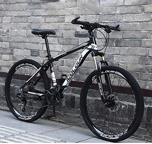 Mountain Bike : CXY-JOEL 26 Mountain Bike a 24 Velocità per Telaio Completo per Adulti in Alluminio Leggero, Telaio a Sospensione, Forcella, Freno a Disco, Velocità D1_30
