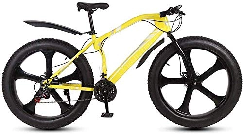 Mountain Bike : CXY-JOEL Mens Adulto Grasso Pneumatico Mountain Bike Bionico Forcella Anteriore Bici da Neve Freno a Doppio Disco Beach Cruiser Bicicletta 26 Pollici Wheels-C_24 Velocità, C, 24 Velocità