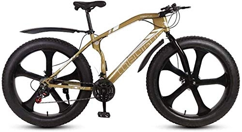 Mountain Bike : CXY-JOEL Mens Adulto Grasso Pneumatico Mountain Bike Bionico Forcella Anteriore Bici da Neve Freno a Doppio Disco Beach Cruiser Bicicletta 26 Pollici Wheels-C_24 Velocità, e