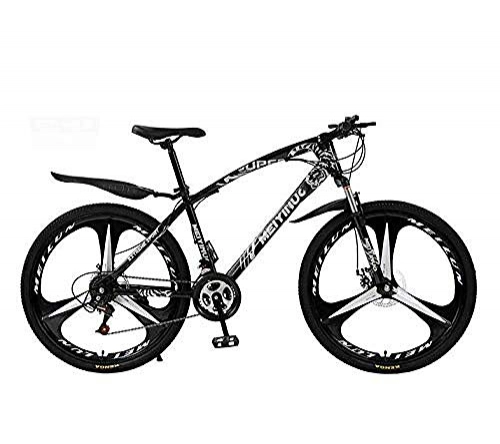 Mountain Bike : CXY-JOEL Mountain Bike Bicicletta per Telaio in Acciaio ad Alto Tenore Di Carbonio per Tutti i Terreni Hardtail Mountain Bikes-Black_26 Pollici 24 Velocità