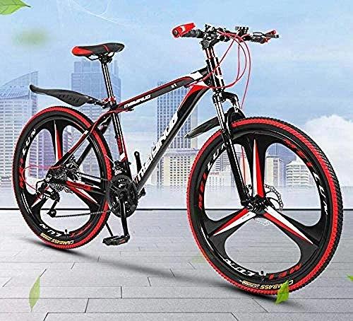 Mountain Bike : CXY-JOEL Mountain Bike Bicicletta Pvc e Tutti i Pedali in Alluminio Acciaio ad Alto Tenore Di Carbonio e Telaio in Lega Di Alluminio Doppio Freno a Disco 26 Pollici Ruote-A_24 Velocità, un