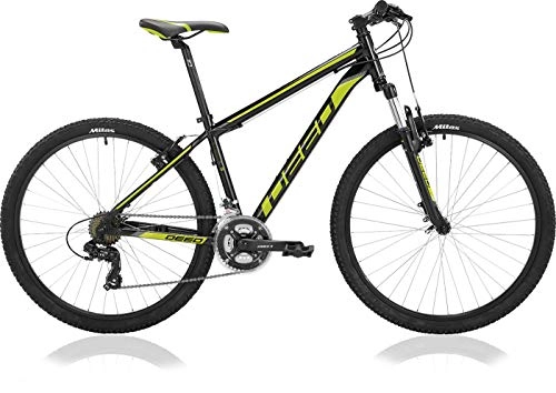 Mountain Bike : DEED Hoop 27, 5 Pollice 40 cm Uomini 21SP Freni a Cerchio Nero / Lime