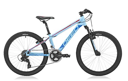 Mountain Bike : DEED Rookie 240 24 Pollice 31, 75 cm Ragazzi 21SP Freni a Cerchio Blu Chiaro / Rosso