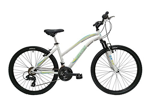 Mountain Bike : Discovery DP074 - Telaio in Alluminio da 26” per Mountain-Bike. Cambio Shimano TX30, 18 velocità, con ammortizzatori, per Donna
