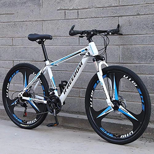 Mountain Bike : DJP Mountain Bike, Mobili Bicicletta a 21 Velocità Biciclette da Mtb a Sospensione Totale, Mountain Bike Pieghevole, Bicicletta da Città in Acciaio ad Alto Tenore Di Carbonio Doppio Freno a Disco per