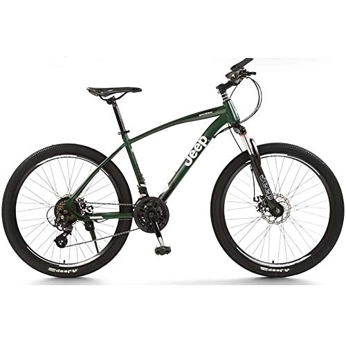 Mountain Bike : DULPLAY Mountain Bike, Unisex 24 velocità Freni A Doppio Disco D'urto Adulto Bicicletta, Lusso Bike da Strada Pneumatico Grasso Telaio in Alluminio B 26inch(165-185cm)