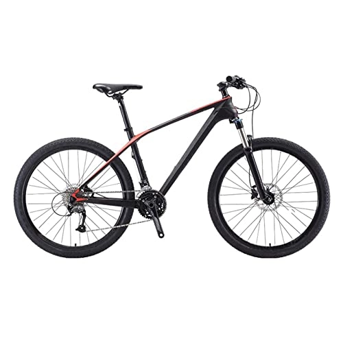 Mountain Bike : DXDHUB Diametro ruota 27, 5 / 29 pollici, 27 velocità Adulto Mountain Bike, Freno olio, Instradamento cavo interno, nero (Dimensioni: 27, 5 ")