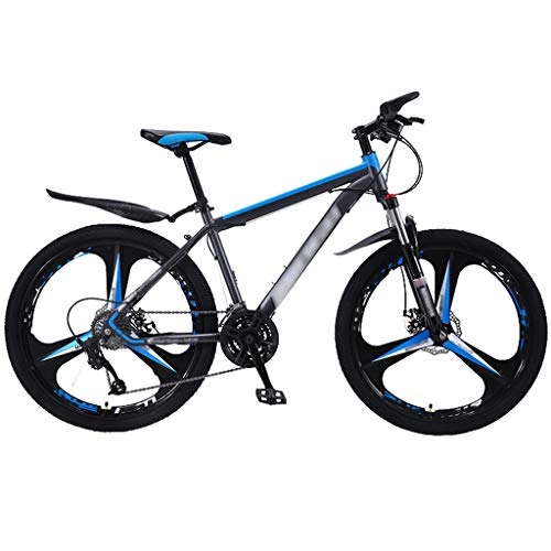 Mountain Bike : DXIUMZHP Hardtail Biciclette per Pendolari Unisex, Corsa su Strada Leggera per Ragazzi, 21 / 24 velocità, Ruote da 24 / 26 Pollici, Doppio Freno A Disco (Color : 21 Speed Blue, Size : 26 Inches)
