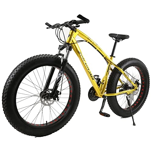 Mountain Bike : EASSEN Bike di Spostamento del Freno a Dual Disco a Dual Disco della motoslitta per Adulti, Drivetrain del Posizionamento della velocità 24 / 27, Drivetrain della velocità, f gold-24