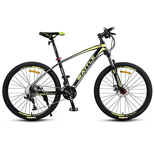 Mountain Bike : Elegante 30 velocità Unisex da Mountain Bike 27, 5"Ruota con Telaio in Alluminio Freno a Disco (Versione Alta), Rosso