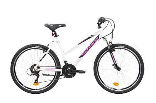 Mountain Bike : F.lli Schiano Range, Bici MTB Women's, Bianco-Rosa, 26''