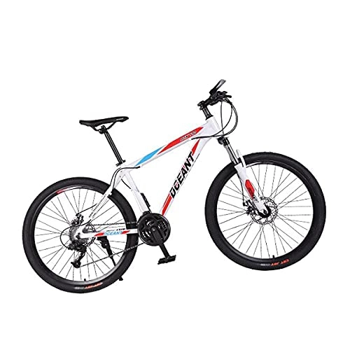 Mountain Bike : FBDGNG - Bicicletta da mountain bike per adulti a 21 velocità, a 3 razze da 26", con doppio freno a disco per sentiero, sentiero e montagna