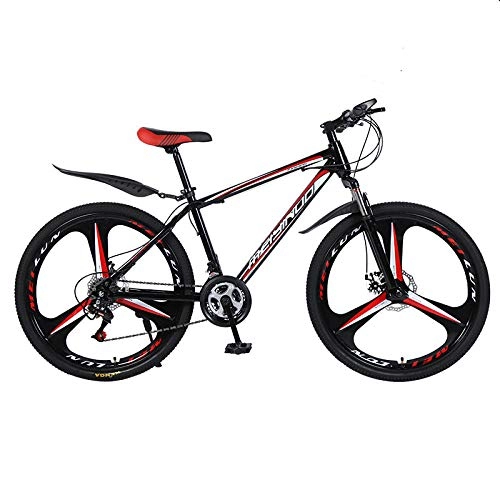 Mountain Bike : Fslt Bicicletta 26 Pollici Acciaio 21 / 24 / 27 velocità Mountain Bike Acciaio Biciclette Freni a Doppio Disco Bici da Strada a velocità variabile Racing bicicletta-001_21