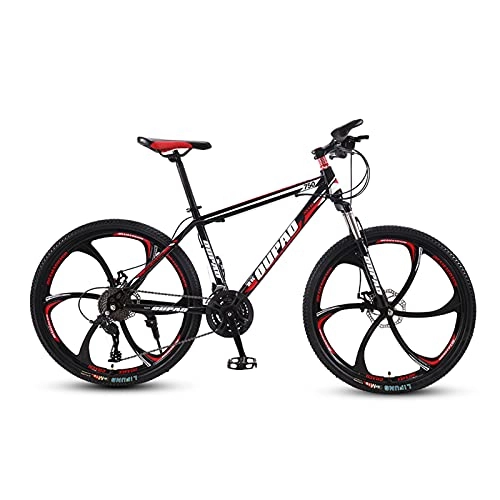 Mountain Bike : GAOXQ Sport e Bici da Montagna per Adulti esperti, Ruote da 27, 5 Pollici, Telaio in Alluminio, Hardtail Rigido, Freni a Disco Idraulici, Multipli Colori Red Black