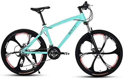 Mountain Bike : GLJY Mountain Bike 24 Pollici Adulto, Bicicletta da motoslitta da Spiaggia, Biciclette con Doppio Freno a Disco, Ruote in Lega di Alluminio, Uomo Donna per Uso Generale, Blu, 21speed