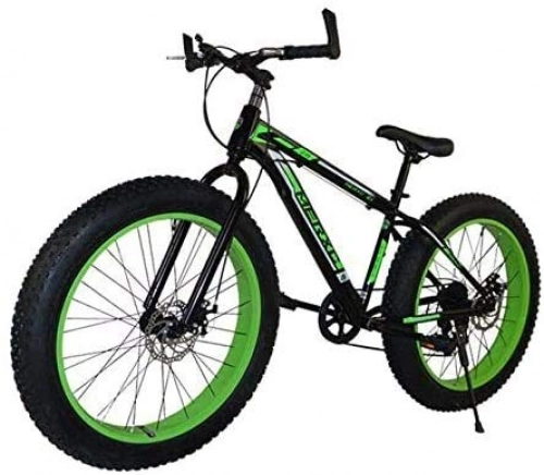 Mountain Bike : GMZTT Unisex Bicycle Fat Tire Mountain Bicycle for Uomo e Donna, 26-Pollice Ruote da 17 Pollici ad Alta Acciaio al Carbonio Telaio, 4, 0 Pollici Wide Pneumatici a 7 Marce