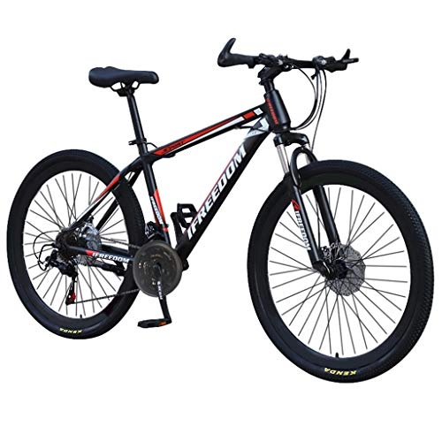 Mountain Bike : Gofodn, mountain bike da 26 pollici, 21 velocità, per adulti e studenti, per ciclismo, bici da strada, velocità variabile, Rosso, S
