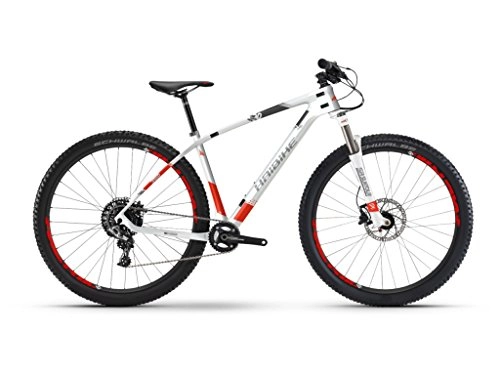 Mountain Bike : Haibike Bici GREED HardNine 6.0 Carbon 29" 20-Velocità taglia 50 bianco / rosso 2018 (MTB Ammortizzate) / Bike GREED HardNine 6.0 Carbon 29" 20-Speed size 50 white / red 2018 (MTB Front suspension)