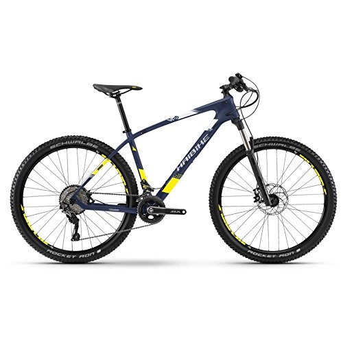 Mountain Bike : Haibike Bici GREED HardSeven 7.0 Carbon 27.5" 22-Velocità taglia 40 blu / giallo 2018 (MTB Ammortizzate) / Bike GREED HardSeven 7.0 Carbon 27.5" 22-Speed size 40 blue / yellow 2018 (MTB Front suspension)