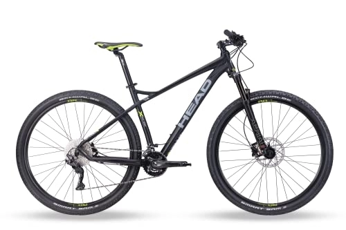 Mountain Bike : Head X-Rubi II, Mountain Bike Unisex, Nero Opaco / Verde, 56 cm