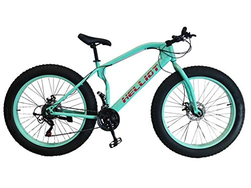 Mountain Bike : Helliot Bikes Bull Blue, Fatbike Unisex-Adult, Blu, M-L