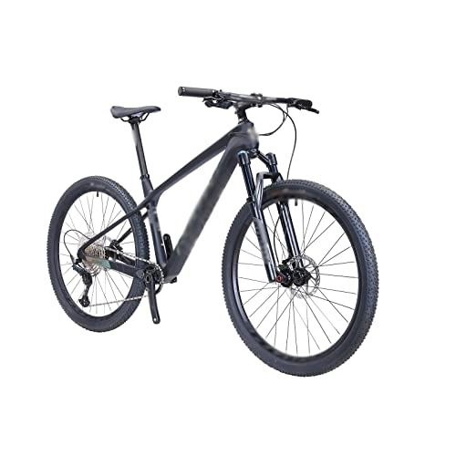 Mountain Bike : HESND Zxc Biciclette per adulti in fibra di carbonio Mountain Bike Speed Mountain Bike Adulto Uomo Outdoor Equitazione (colore: nero, Dimensioni: 24x17)