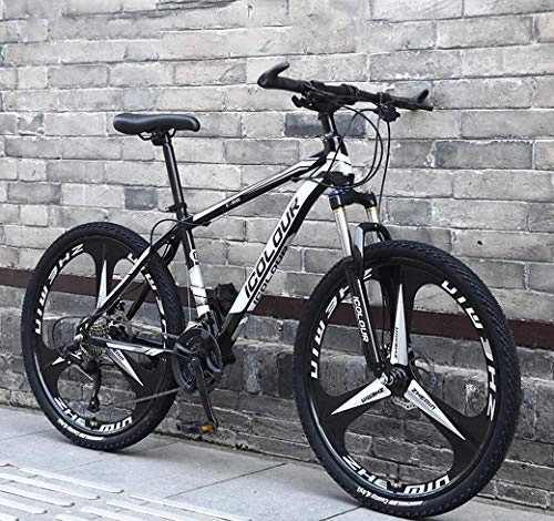Mountain Bike : HU 26" Mountain Bike for Adulti, Alluminio Leggero Sospensione Totale Frame, Forcella della Sospensione, Freno a Disco (Color : D2, Size : 24Speed)