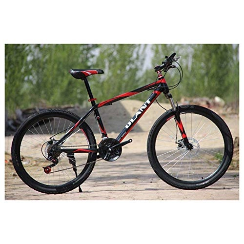 Mountain Bike : JF-XUAN Bicicletta Sport all'Aria Aperta Forcella della Bici di Montagna, 26inch Ruote con Freno a Disco Doppio, 2130 velocità Shimano Drivetrain (Color : Red, Size : 27 Speed)