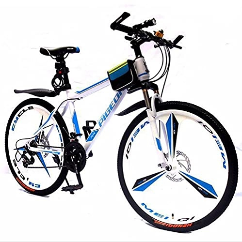 Mountain Bike : JieDianKeJi 2021 Il Nuovo Bicicletta MTB Bici Mountain Bike 26 Pollici, Deragliatore Posteriore 27 velocità, Freni Disco Anteriori E Posteriori, più Colori, Altezza Adatta 160-185 Cm